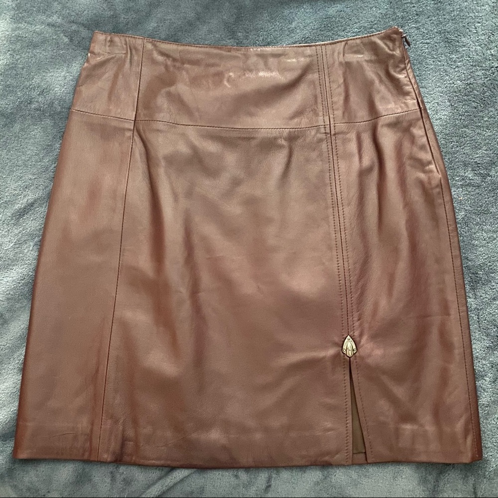 Piero Guidi leather skirt